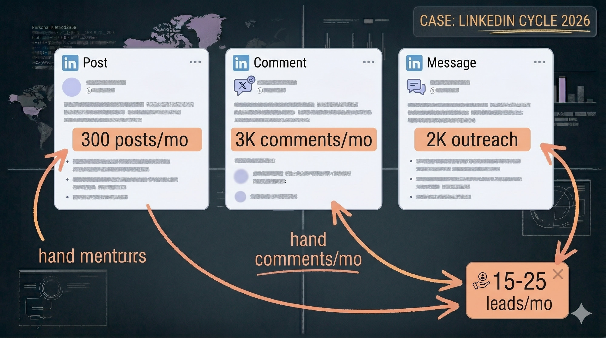 Why cold DMs convert at 1% and operator profiles at 15%